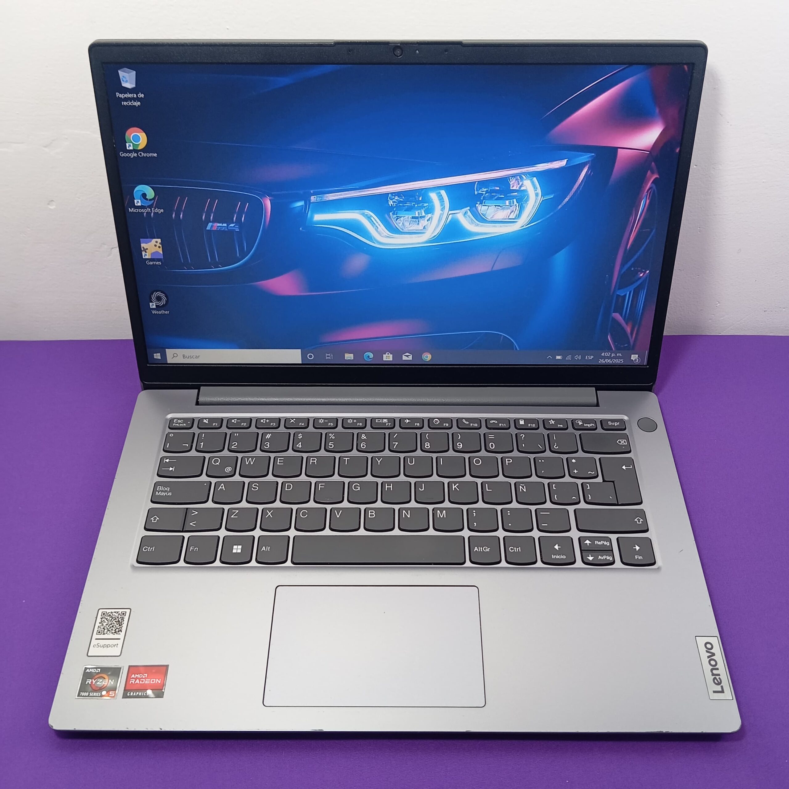 LENOVO AMD RYZEN 5 5500U 12 CORES / 8GB RAM 256GB SSD / 14″ LED HD