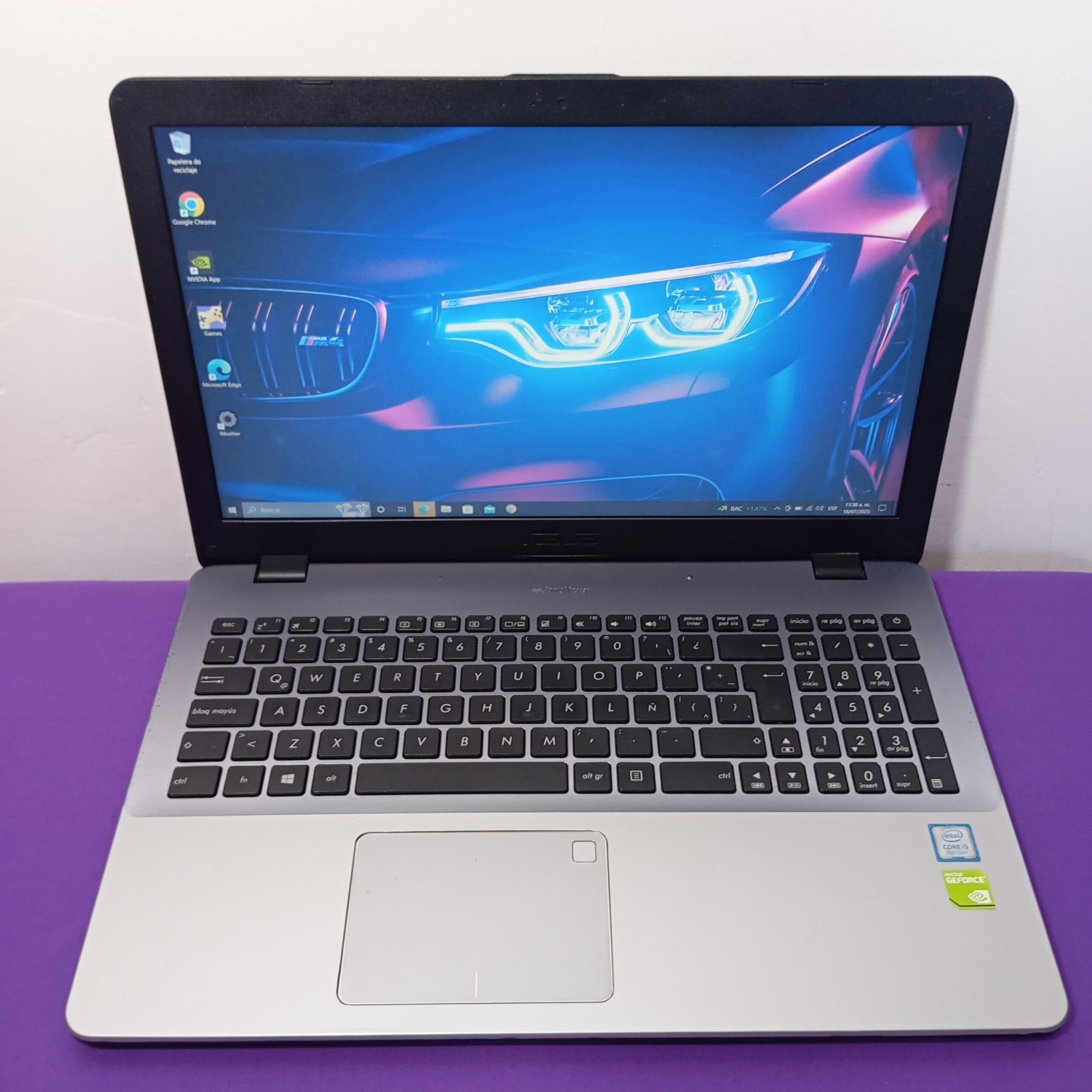 ASUS INTEL CORE i5 8TH / NVIDIA GEFORCE MX 130 / 8GB RAM / 256GB SSD