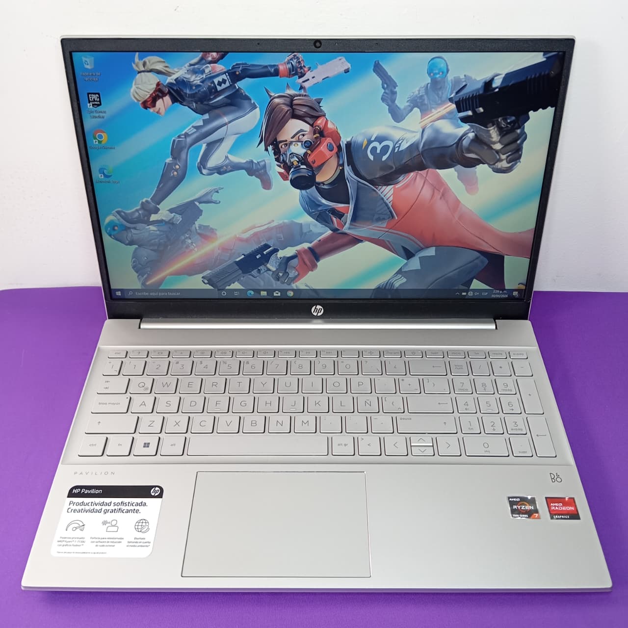 HP AMD RYZEN 7 7730U (16 CORES ) 16GB RAM / 512SSD / VIDEO RADEON